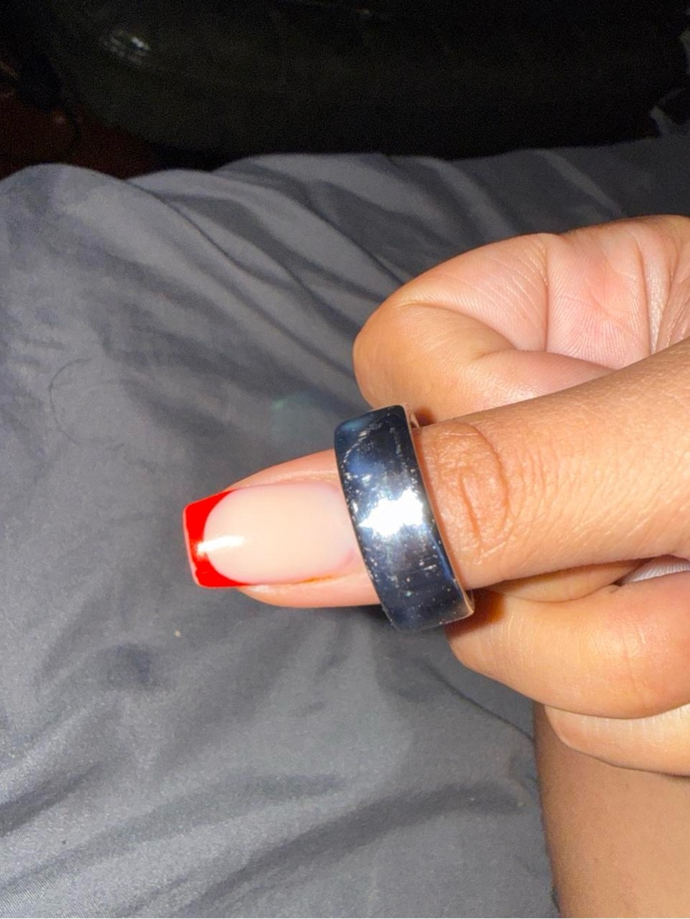 Oura Polished Silver Dome Band Ring